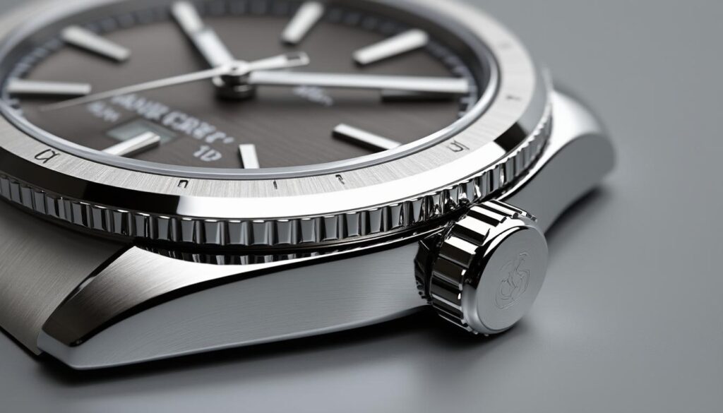 découvrez comment le polissage miroir rehausse l'élégance des angles rentrants des boîtiers de montres de luxe, apportant une finition brillante et raffinée.