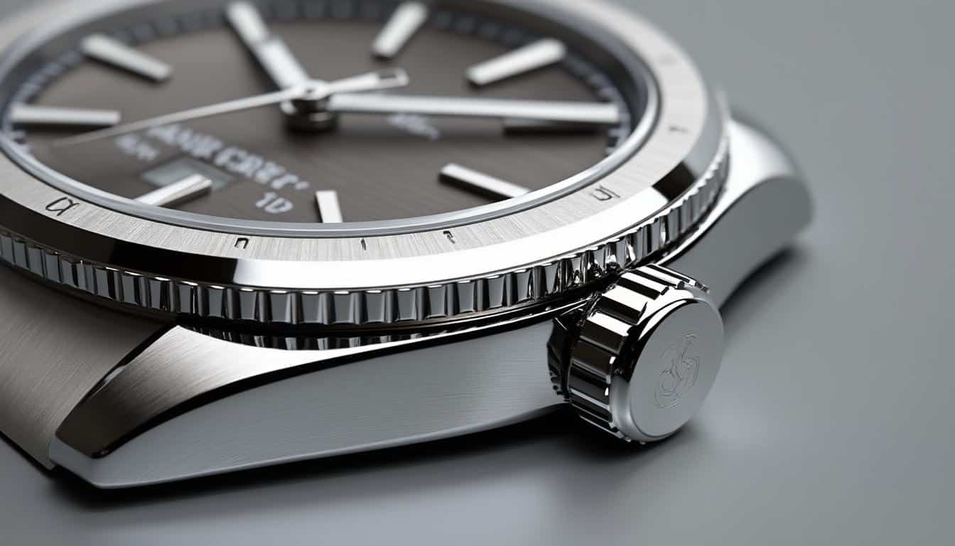 découvrez comment le polissage miroir rehausse l'élégance des angles rentrants des boîtiers de montres de luxe, apportant une finition brillante et raffinée.