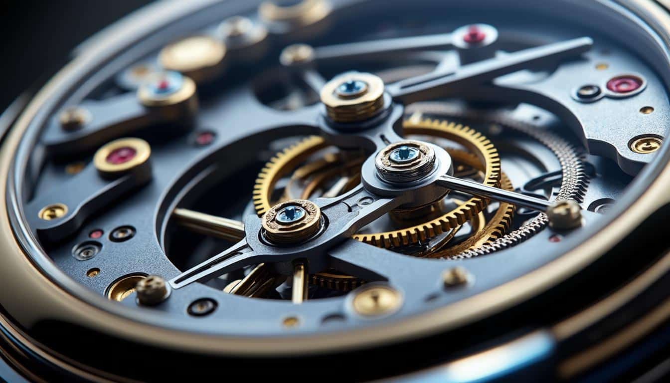 découvrez comment le balancier à masselottes améliore l'isochronisme des mouvements de haute fréquence pour une précision optimale en horlogerie.
