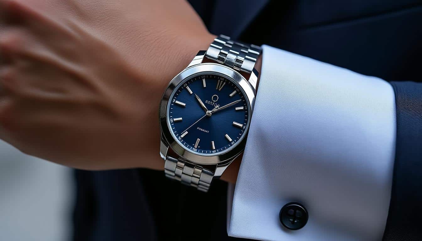 découvrez comment l'épaisseur du boîtier influence l'ergonomie et le confort de votre montre de luxe lorsqu'elle est portée sous une chemise élégante.